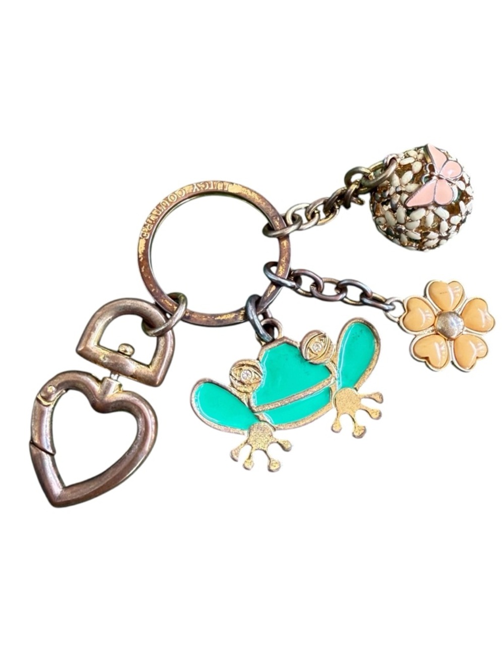 Juicy Couture GREEN FLAT FROG CHARM RARE RETIRED VHTF